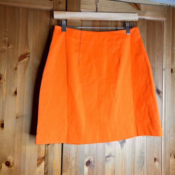 NWT Boden Side Split Jersey Skirt in‎ Orange Womens 6 Boho Retro 70s Summer Chic - Picture 5 of 9